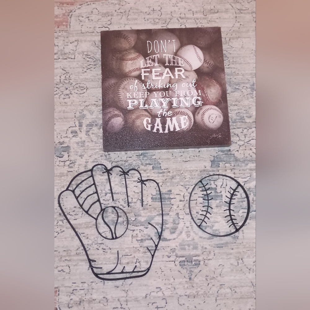 Hobby Lobby Baseball wall Art
